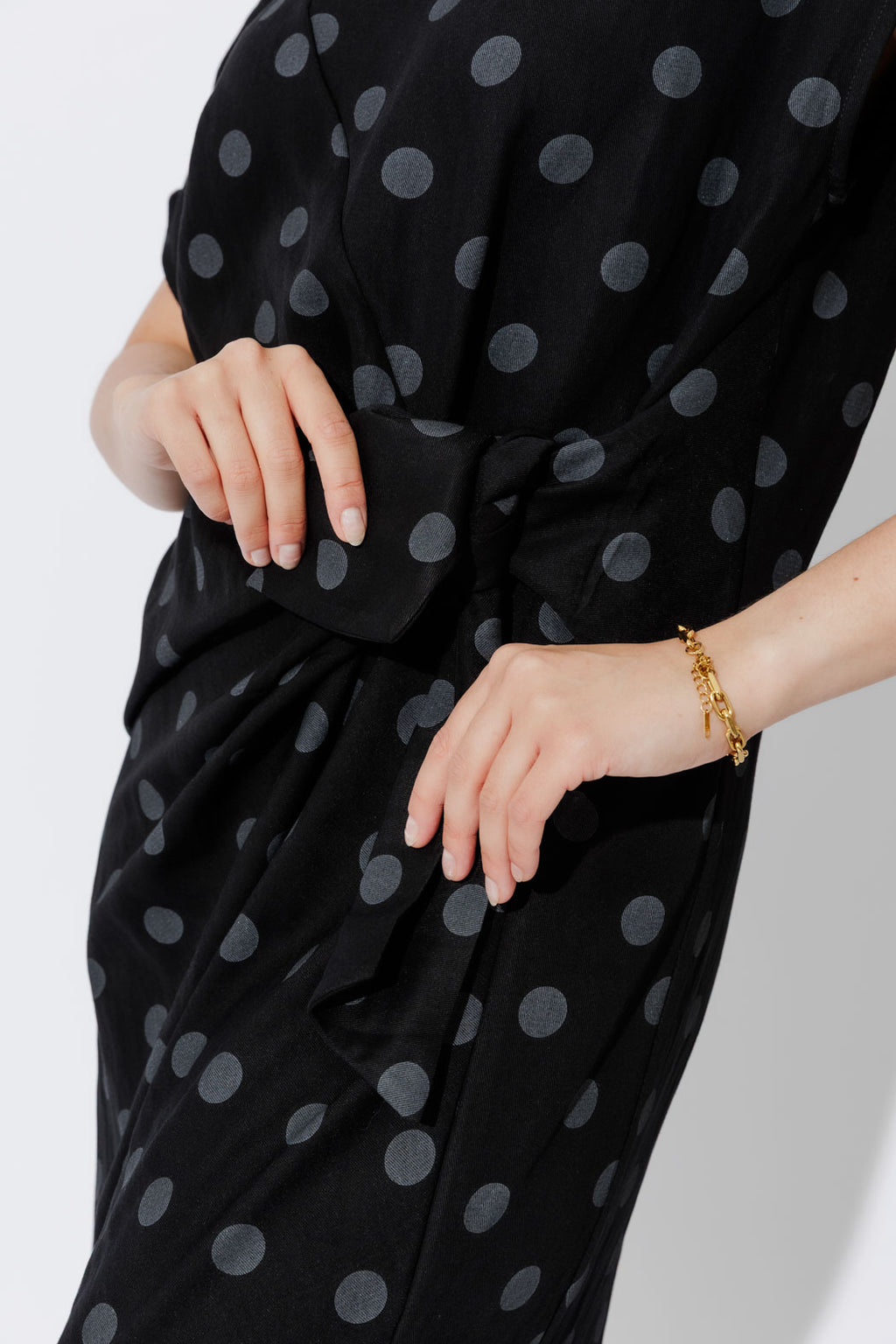 Black Spot Harlow Dress