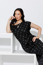 Black Spot Harlow Dress