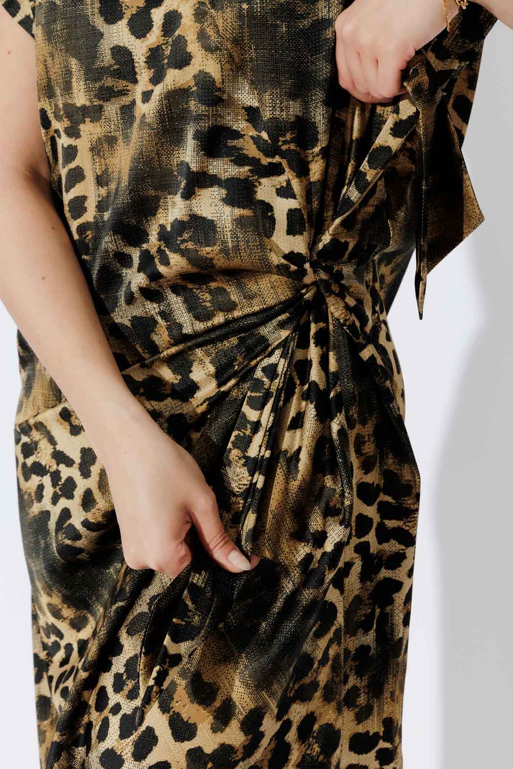 Leopard Silky Harlow Dress