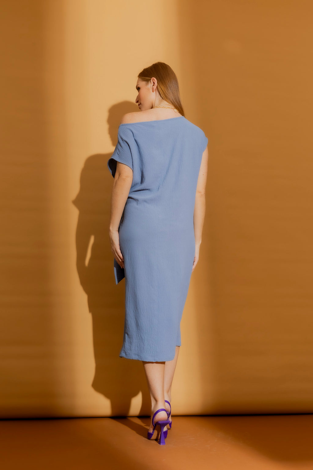 Periwinkle Ripple Harlow Dress