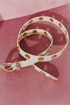 Ivory Eyelet Belt