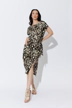 Black Animal Silky Harlow Dress Black Animal