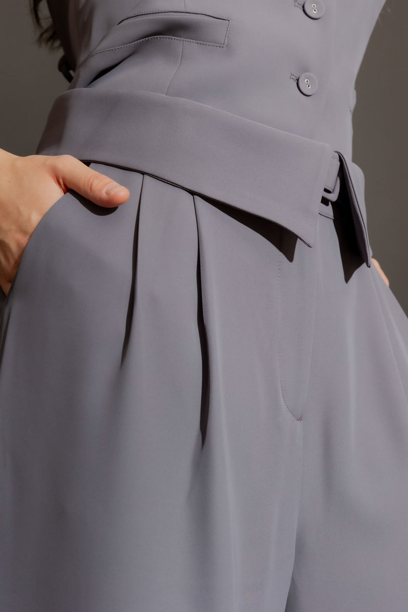 Smoke Euro Fold Over Pant