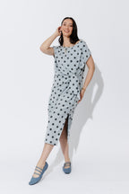 Blue Spot Harlow Dress