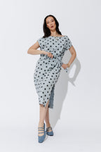 Blue Spot Harlow Dress