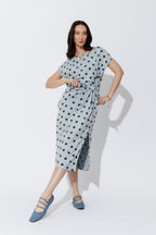 Blue Spot Harlow Dress