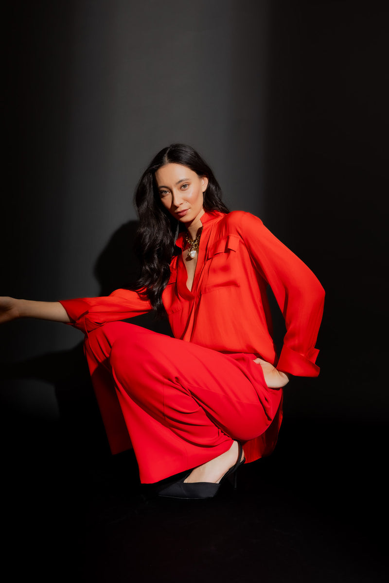 Red Cargo Blogger Shirt