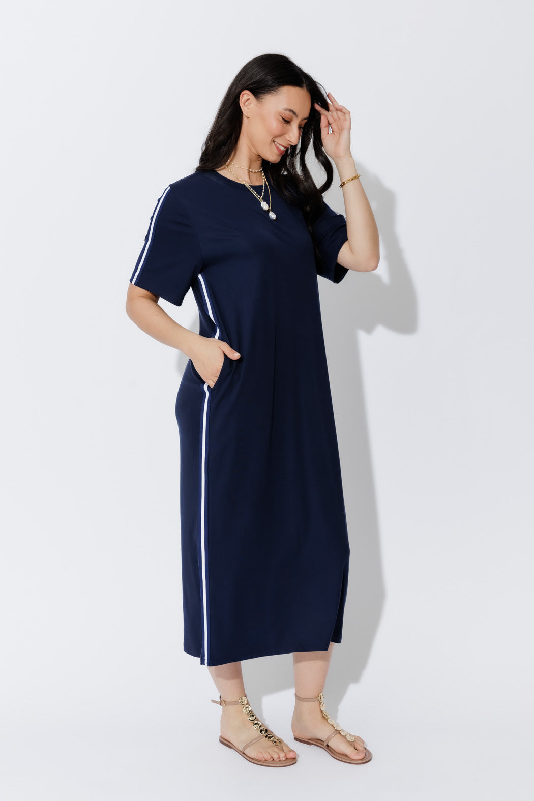 Navy Tencel Sport Dress