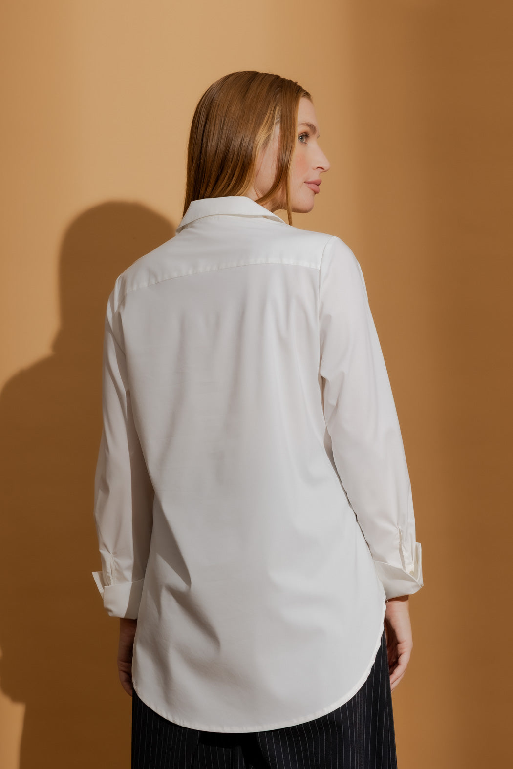 White Double Button Shirt