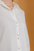 White Double Button Shirt