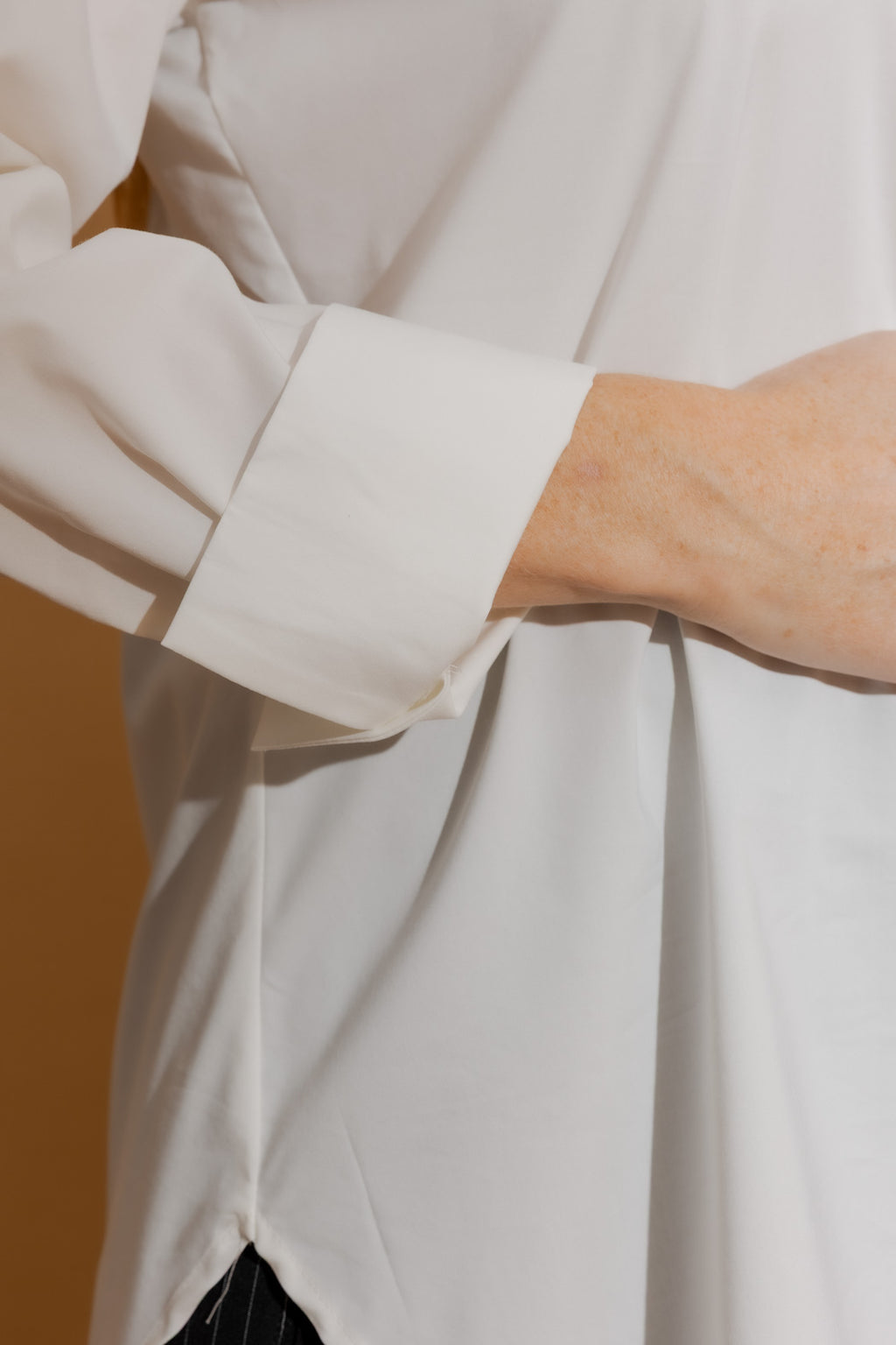 White Double Button Shirt