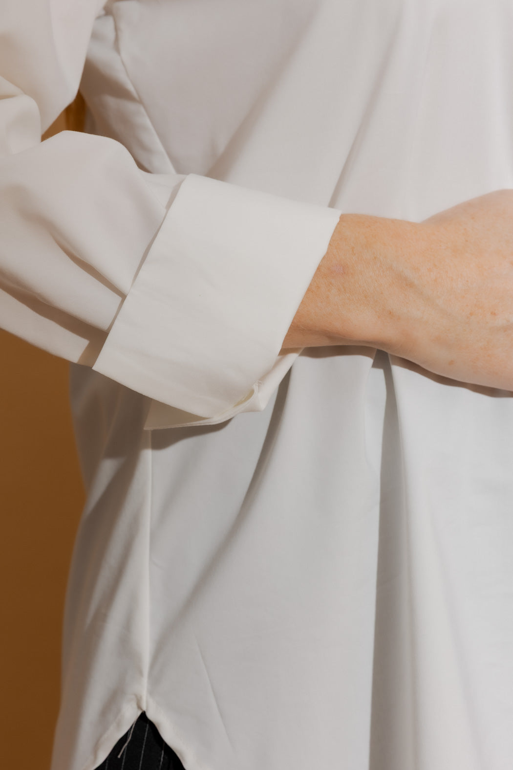 White Double Button Shirt