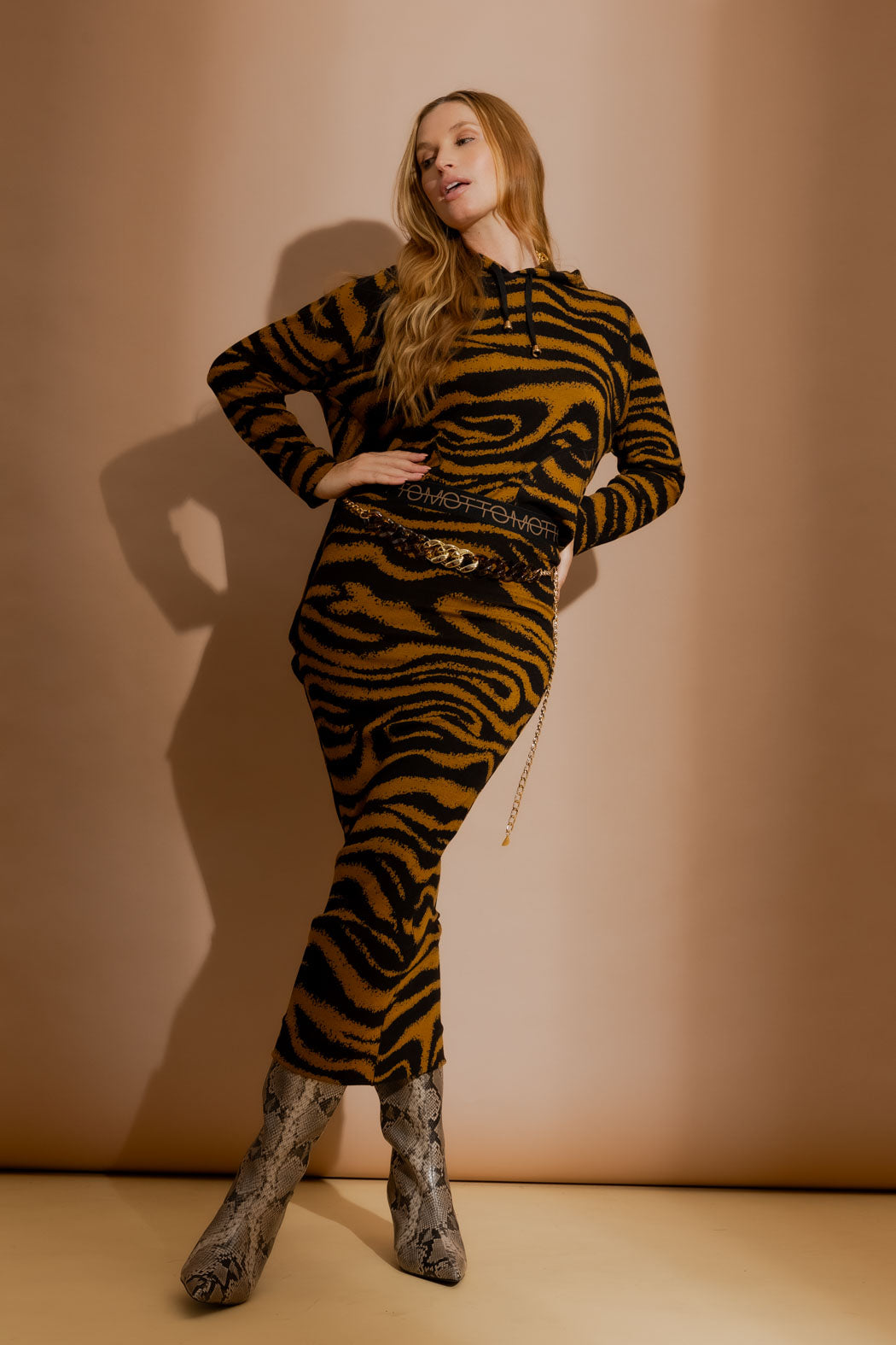 Tan Zebra Tube Skirt Tan Zebra
