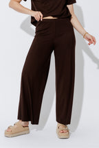 Chocolate Tencel Wide Leg Pant