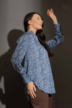 Blue Print Blogger Shirt Blue/Print