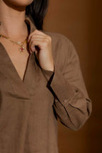 Coffee Luxury Linen Blogger