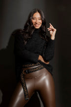 Black Knobbly Knit Jumper Black S