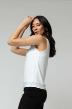 Ivory Double Layer Cami