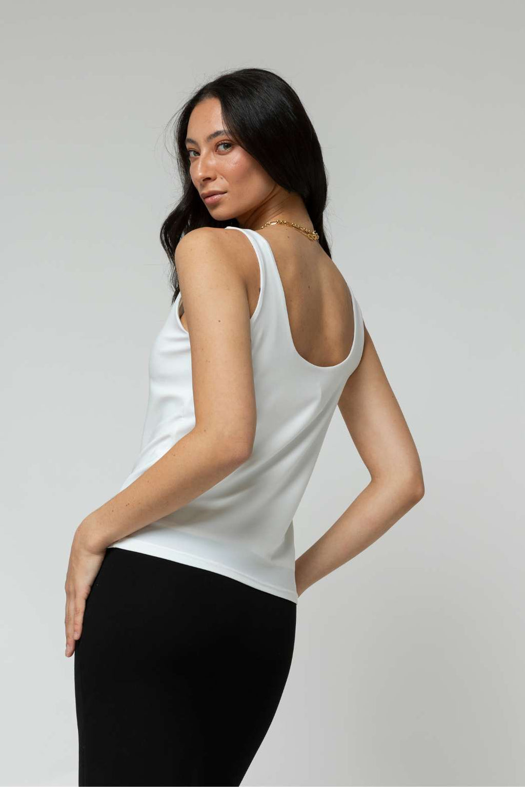 Ivory Double Layer Cami