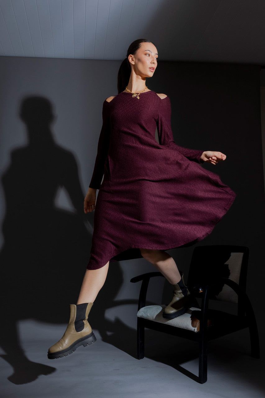 Plum Bella Keyhole Dress