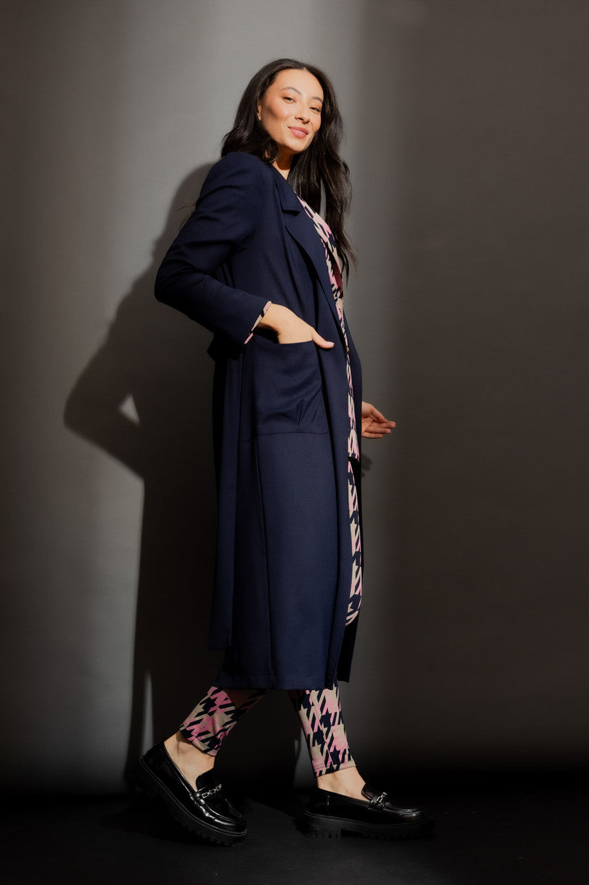 Navy Sorrento Trench Coat