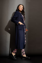 Navy Sorrento Trench Coat