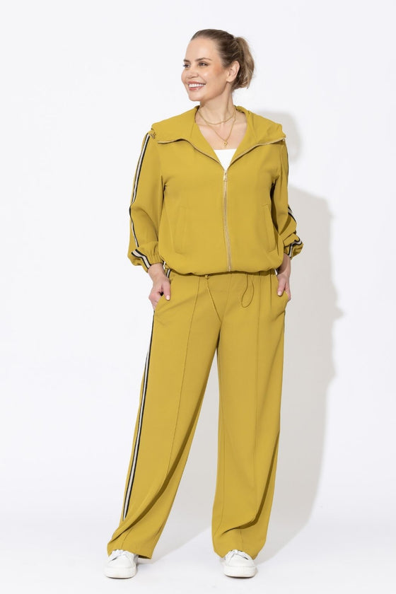 Chartreuse Euro Pintuck Sport Pant