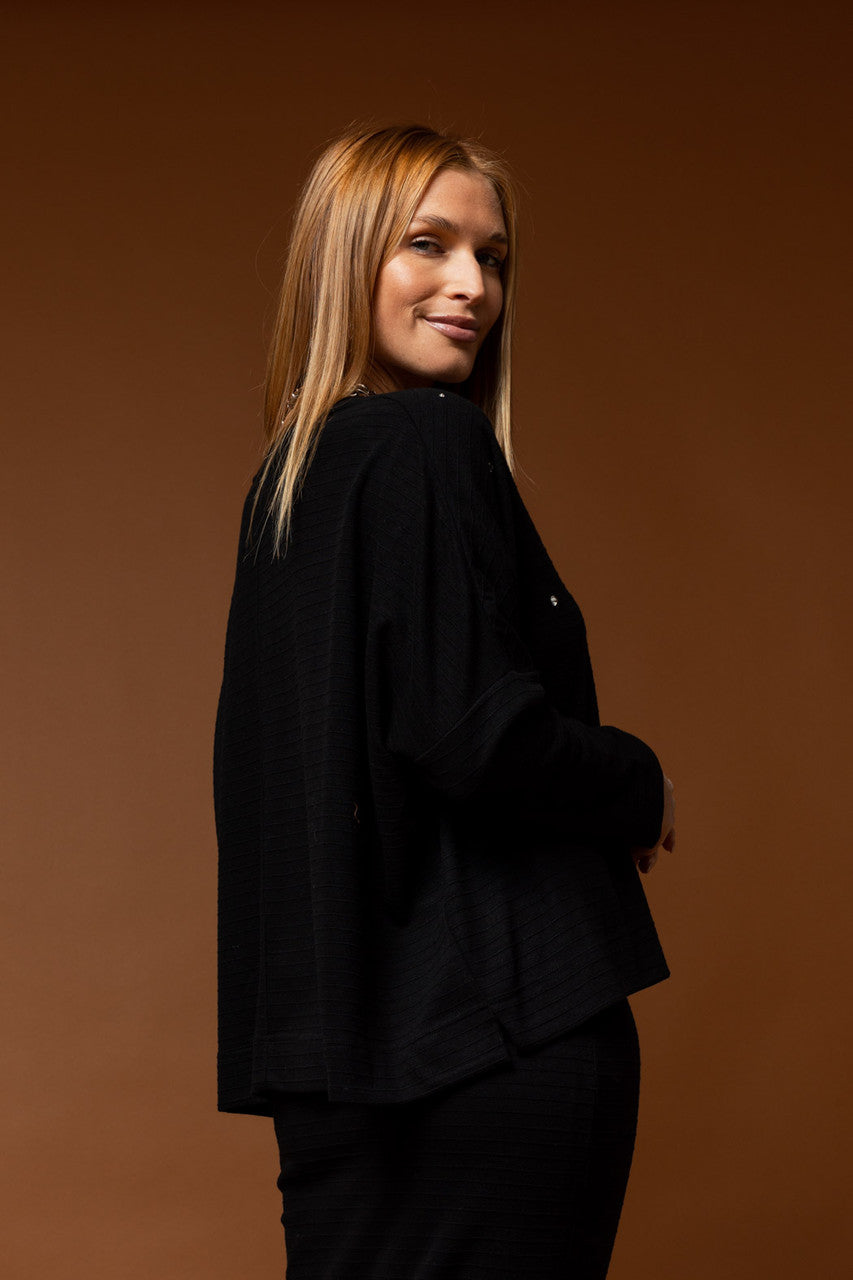 Black Ava Diamante Jumper