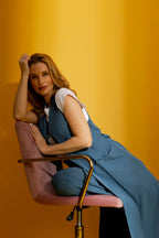 Slate Euro Longline Belted Vest