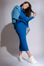 Cobalt Cowl Neck Jumper