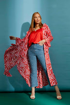 Red/pink Ruffle Dress