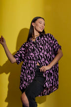 Pink/Black Half Sleeve Blake Shirt