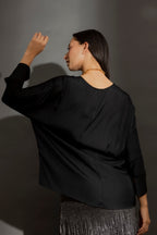 Black Long Sleeve Bondi Top