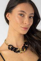 Black Gold Chunky Necklace - FINAL SALE