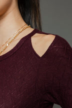 Plum Bella Keyhole Dress