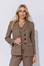 Brown Spot Tailored Blazer