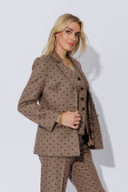 Brown Spot Tailored Blazer