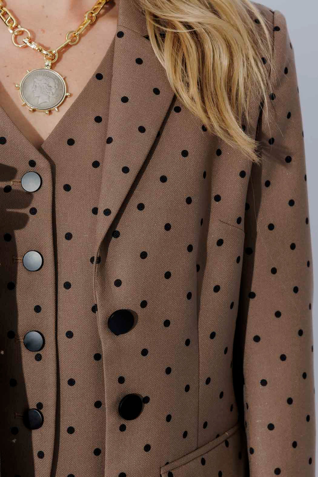 Brown Spot Tailored Blazer