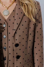 Brown Spot Tailored Blazer