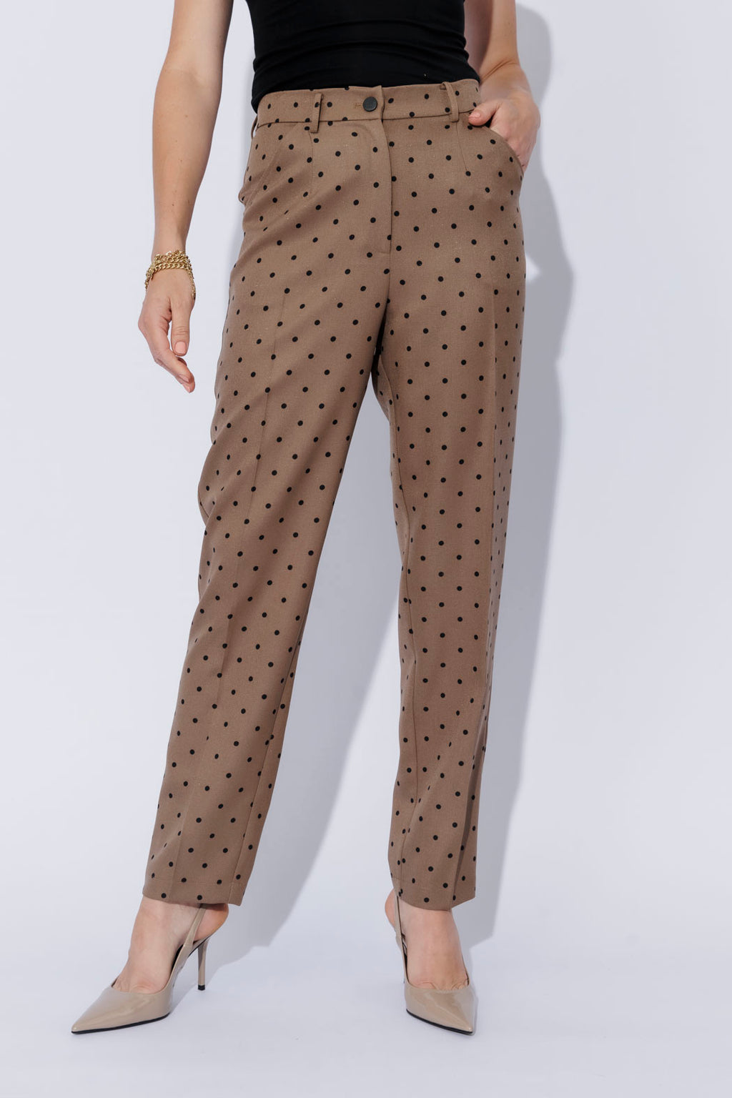 Brown Spot Tailored Pant