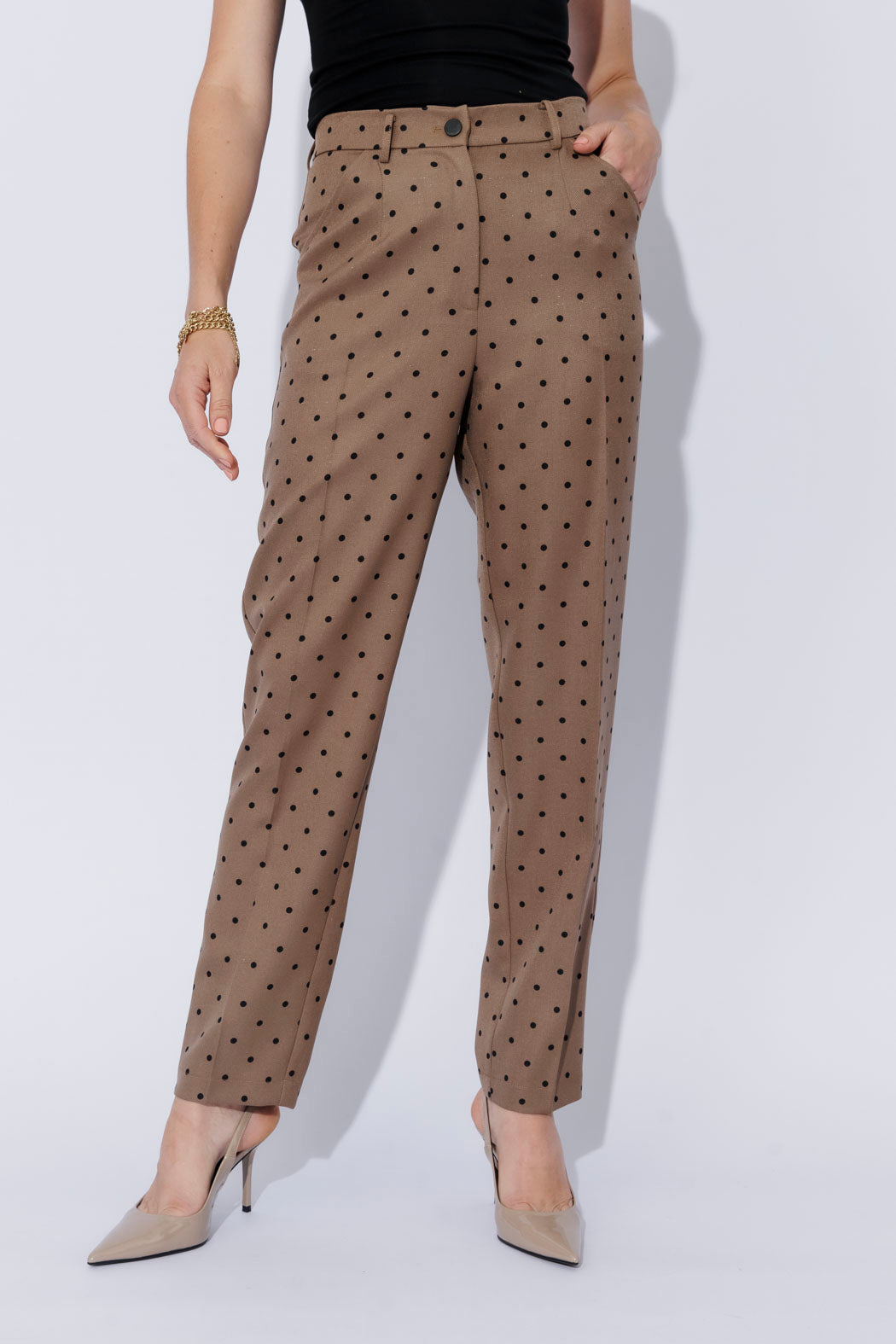 Brown Spot Tailored Pant