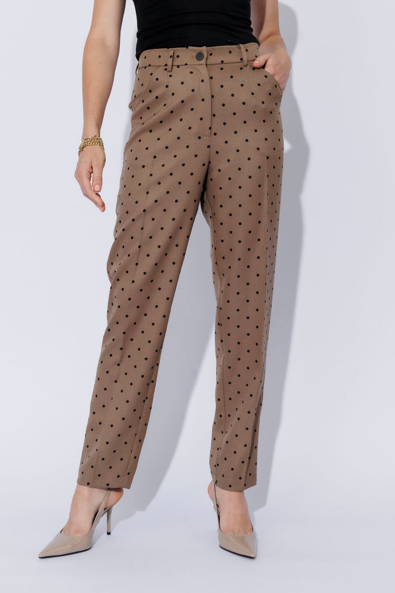 Brown Spot Tailored Pant