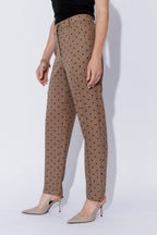 Brown Spot Tailored Pant