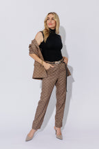 Black Tencel Stud High Neck Cami