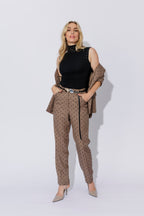 Brown Spot Tailored Pant