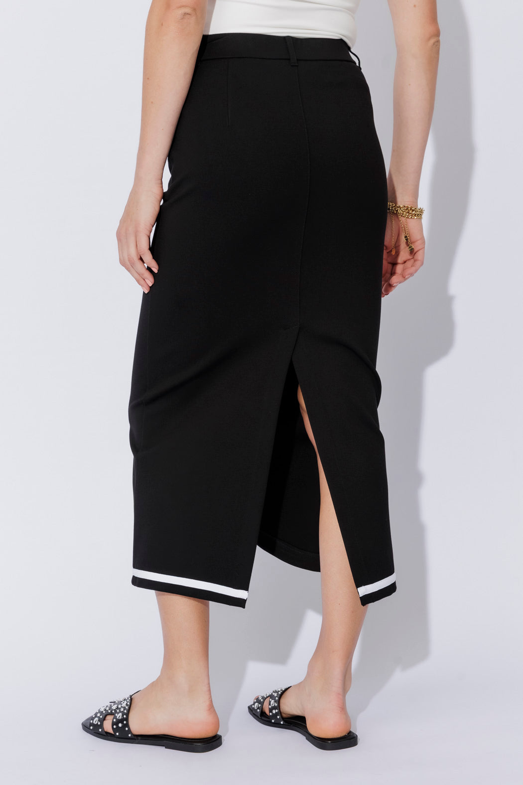 Black Ponte Coco Skirt