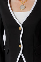 Black Ponte Coco Blazer