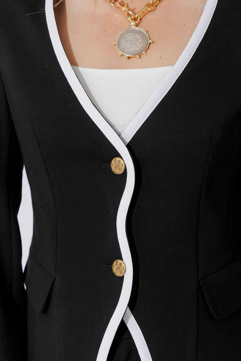 Black Ponte Coco Blazer