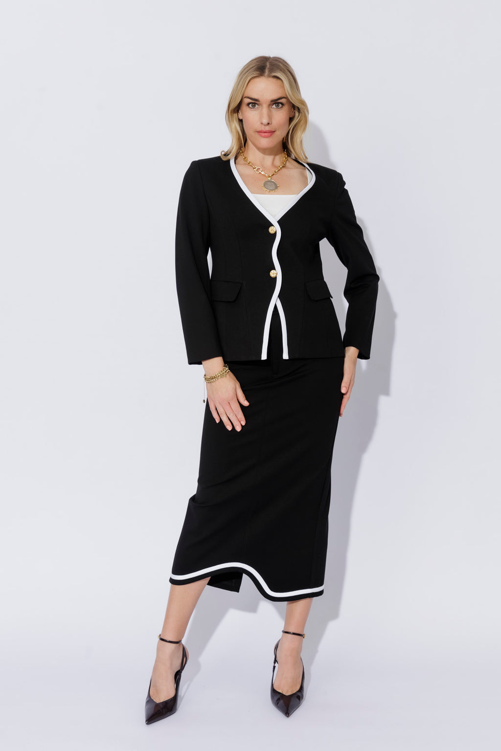 Black Ponte Coco Blazer