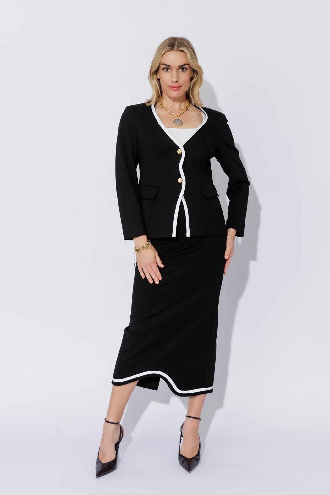 Black Ponte Coco Blazer